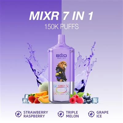 Bood Mixr 150K Puff 7 in 1 Low MOQ Vozol Salt E-Liquid 7 Flavors in 1 Flash Next Shisha 7500 25 000 Star Jnr 16K E-Cigarette Vape